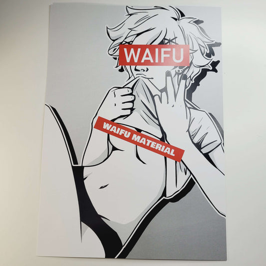 Waifu Material - Art Print - Cerbross